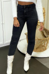Faded black slim jeans pants with back pockets