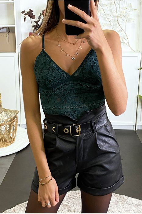 BoGG en dentelle vert avec bretelle amovible - 2