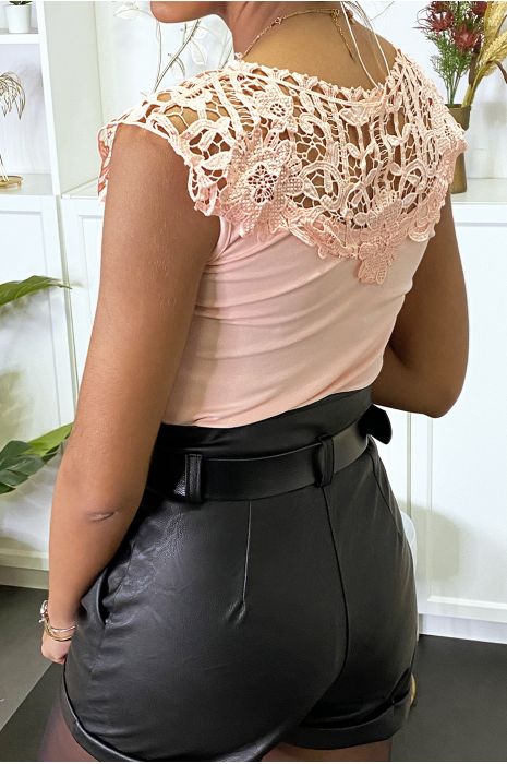 HaPR rose avec dentelle au buste - 3