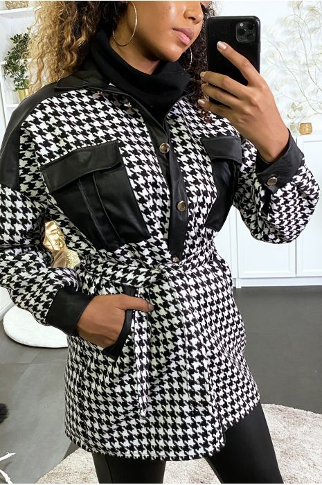 surchemise femme noir et blanc