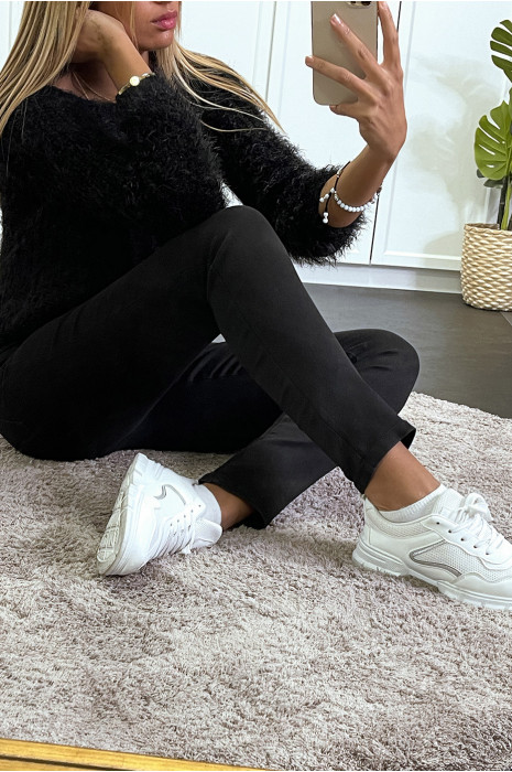 black straight jeans with back pockets - 3