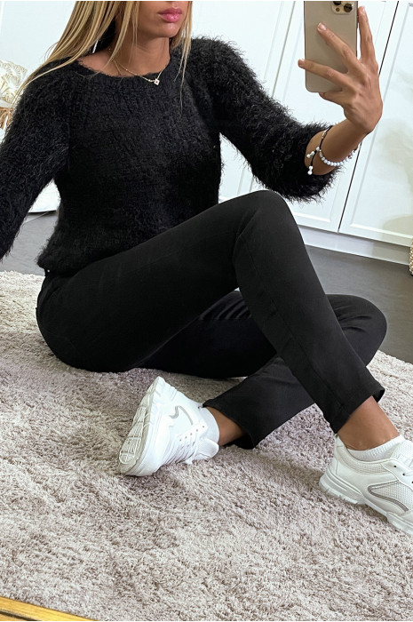 black straight jeans with back pockets - 4