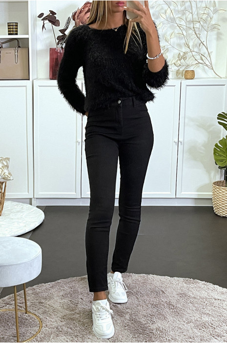black straight jeans with back pockets - 5