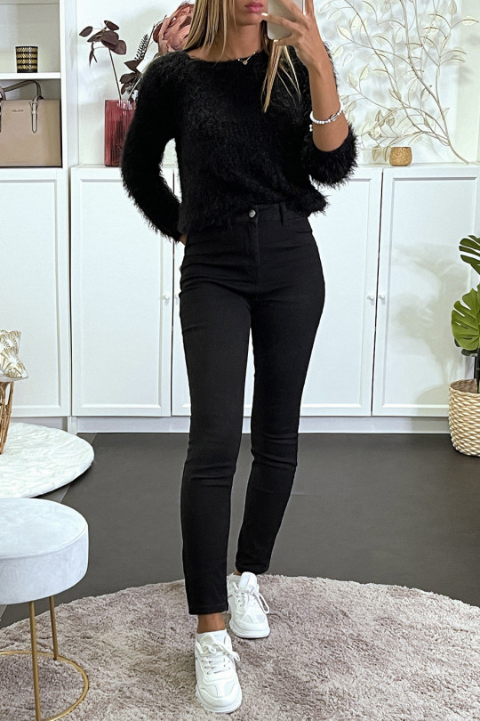zwarte rechte jeans met achterzakken - 5
