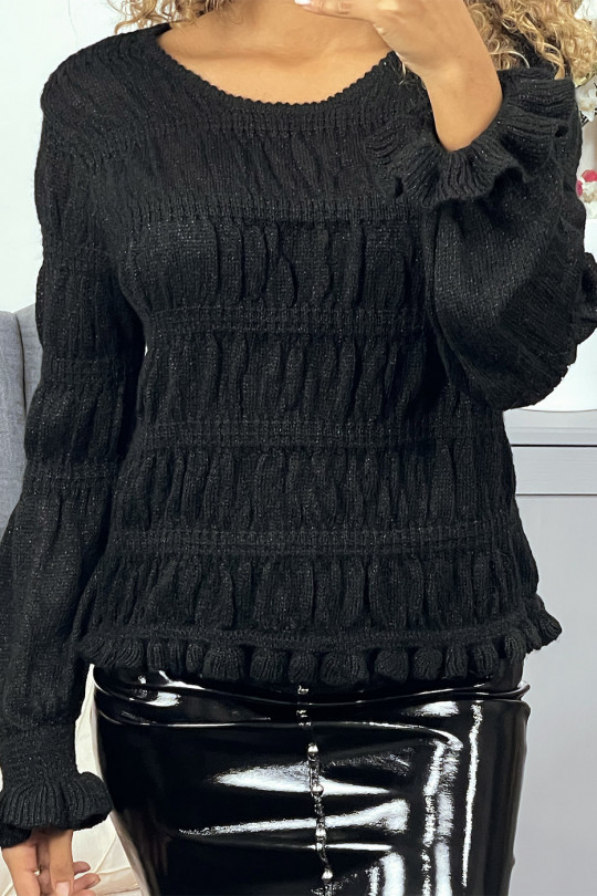 pull noir brillant
