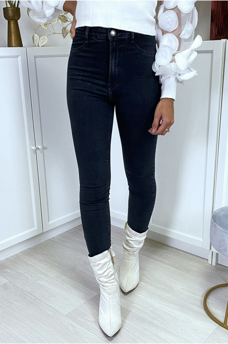 Navy slim fit jeans met achterzakken - 3