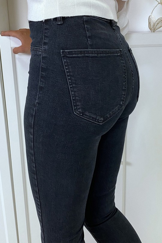 Navy slim fit jeans met achterzakken - 7