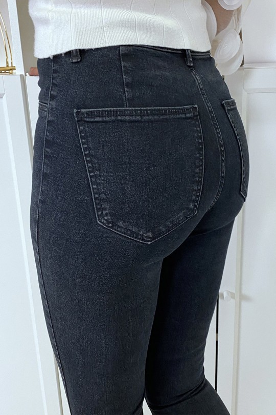 Navy slim fit jeans met achterzakken - 8