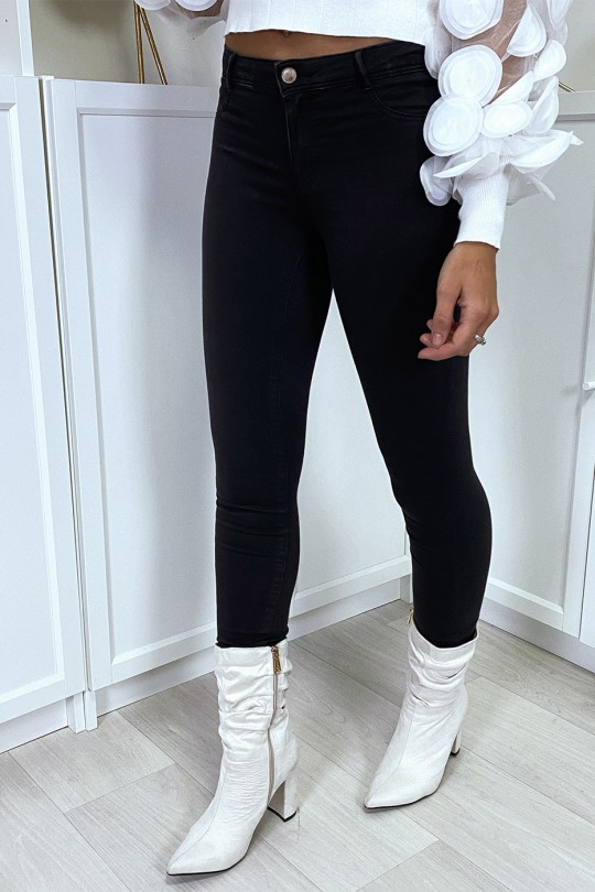 Zwarte slimfit jeans met lage taille - 7