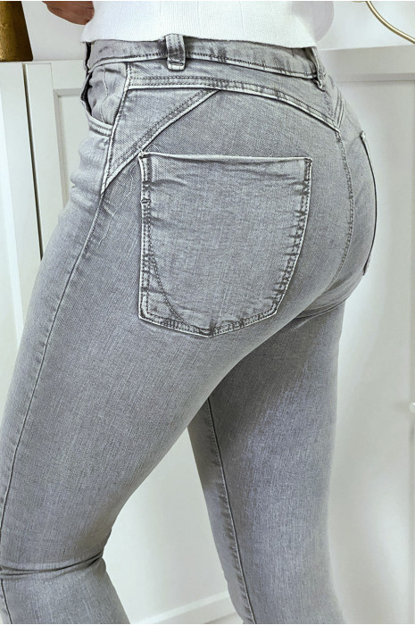 JeLn slim lichtgrijs verwassen push-up effect - 8