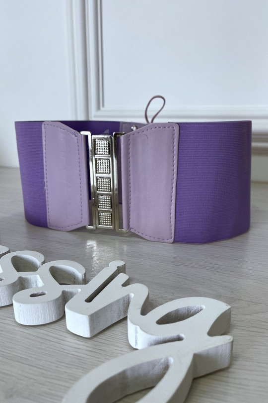 Lilac waist belt with lace up back - 3