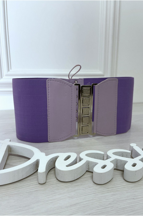 Lilac waist belt with lace up back - 4