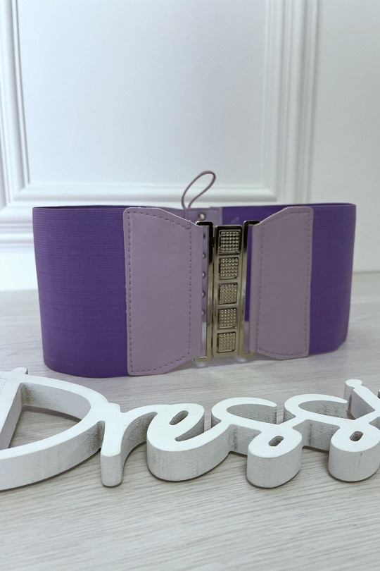 Lilac waist belt with lace up back - 4