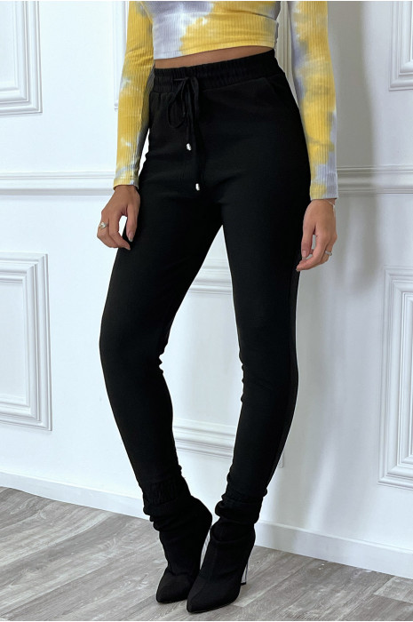 Zwarte elastische sigarettenbroek - 3