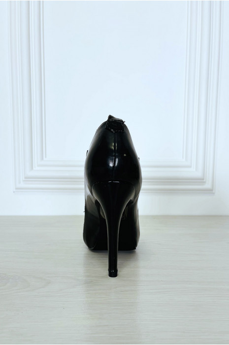 bottine a talon vinyle