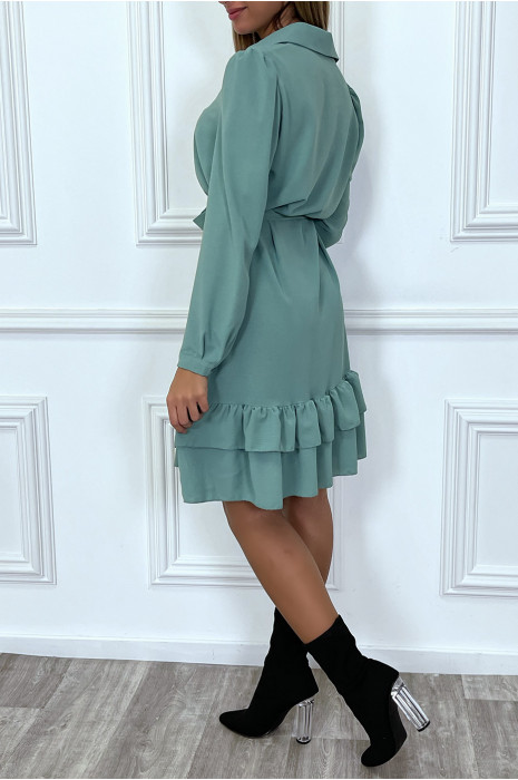 robe tunique verte