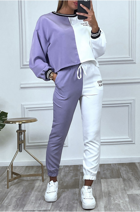 Jogging discount lilas femme