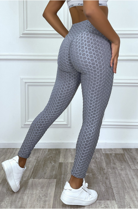 White anti-cellulite push-up leggings with slimming effect