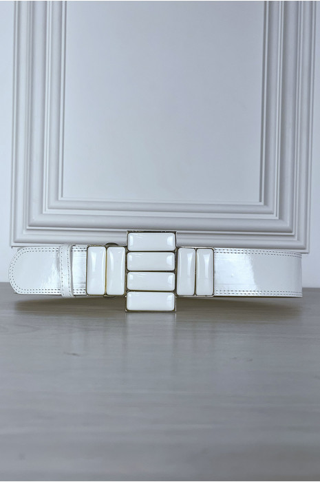 White belt with large jeweled buckle - 1