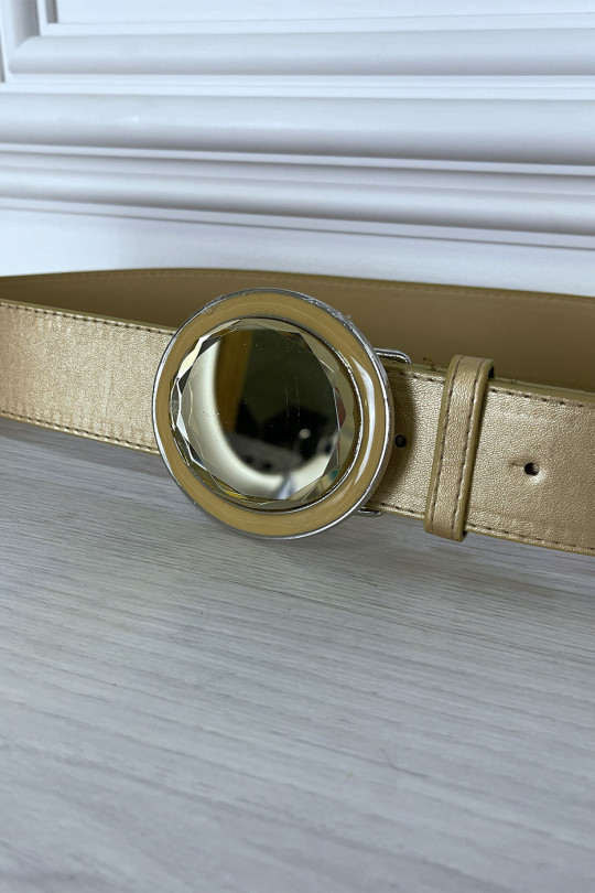 Golden belt with jeweled buckle - 3