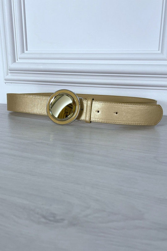 Golden belt with jeweled buckle - 4