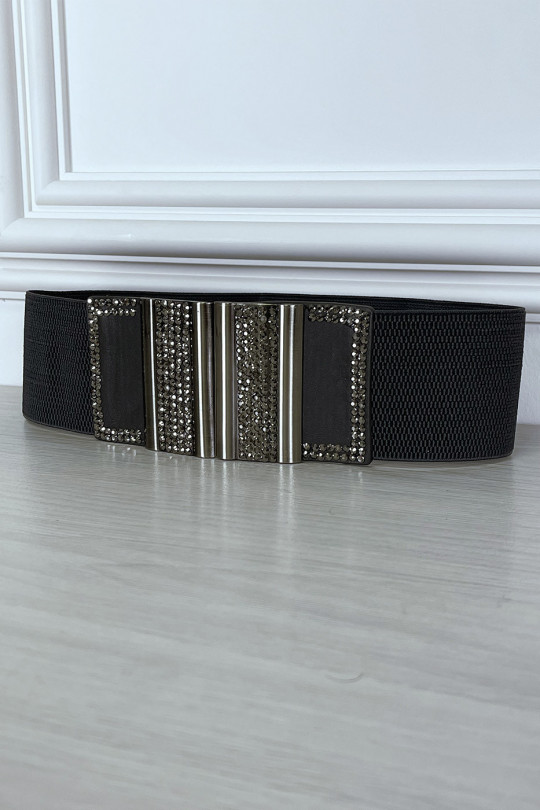 Adjustable belt with rhinestones - 1