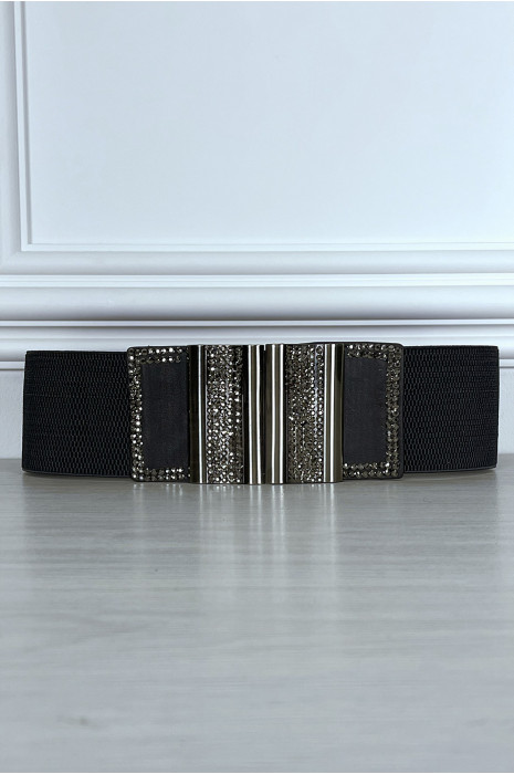 Adjustable belt with rhinestones - 4