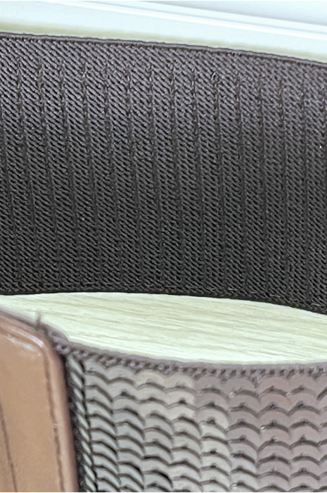 Brown elastic belt with sequins - 6