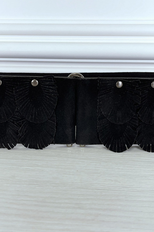 Ceinture bohème à frange façon suède