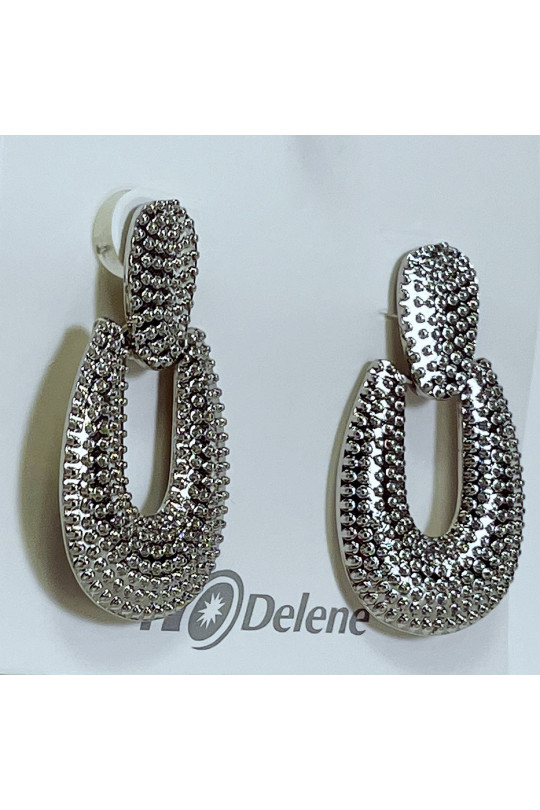 SiSZer earrings with embossed beads - 2