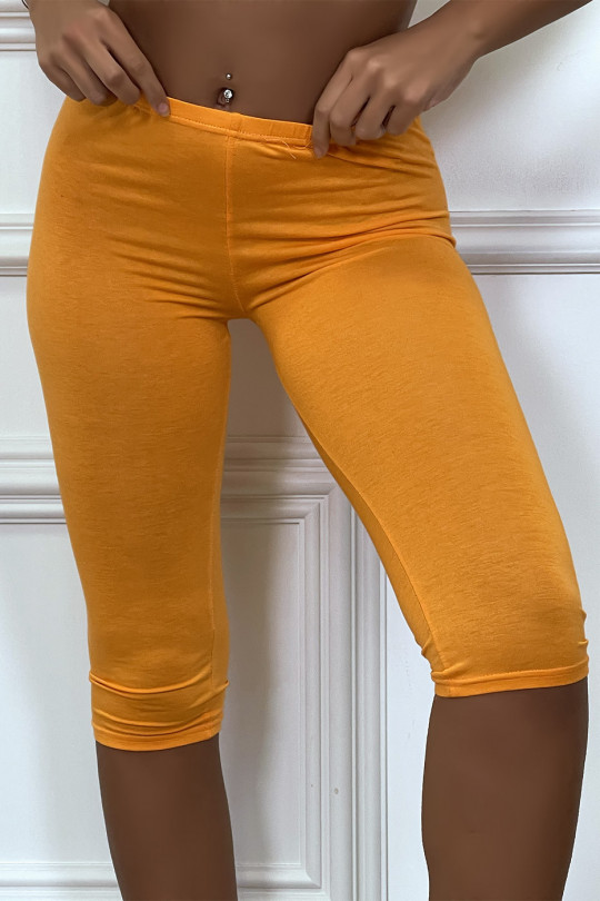 Zacht oranje korte legging - 2