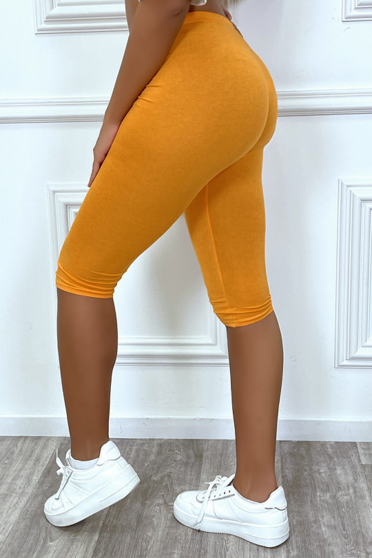Zacht oranje korte legging - 6