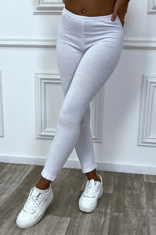 Long white leggings soft and thick fabrics - 1