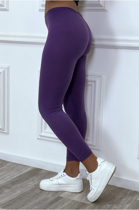 Legging violet femme sale