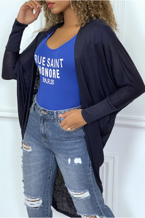 Body manches courtes royal avec écriture - 5