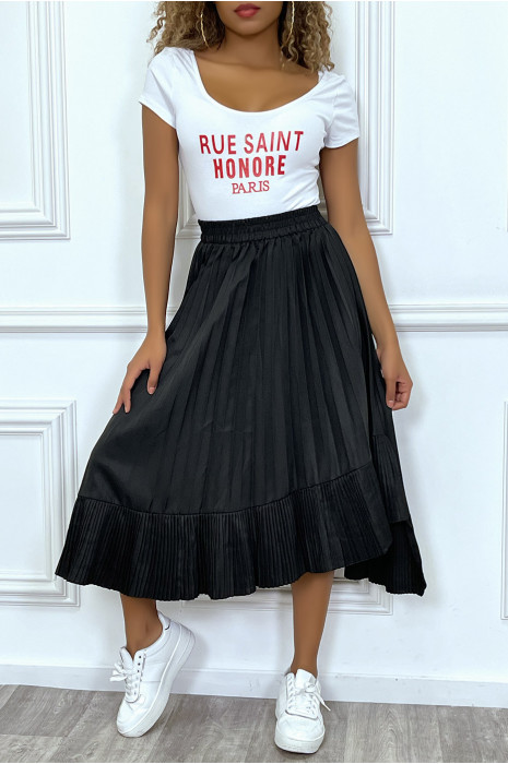 Body manches courtes blanc avec écriture - 1