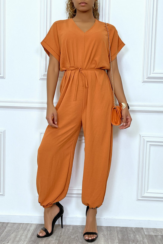 Combinaison pantalon sarouel orange - 5