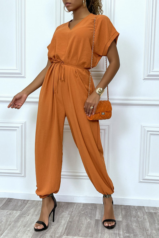 Combinaison pantalon sarouel orange - 6