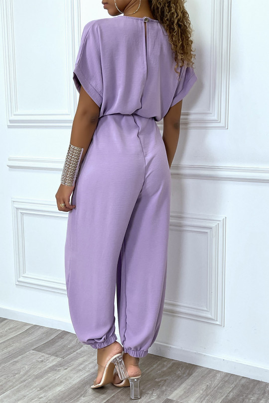 Lilac harem pants jumpsuit - 1