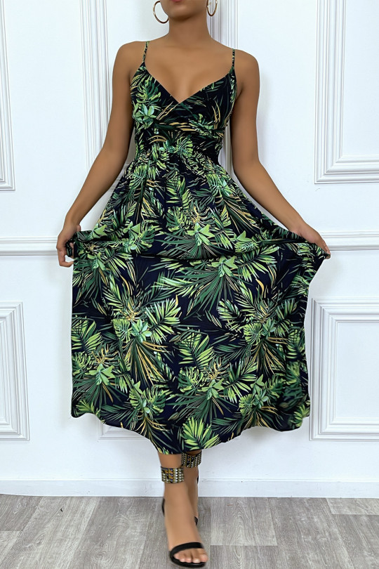 longue robe verte