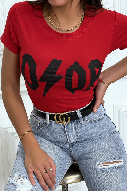 Tee-shirt rouge D/OR - 2