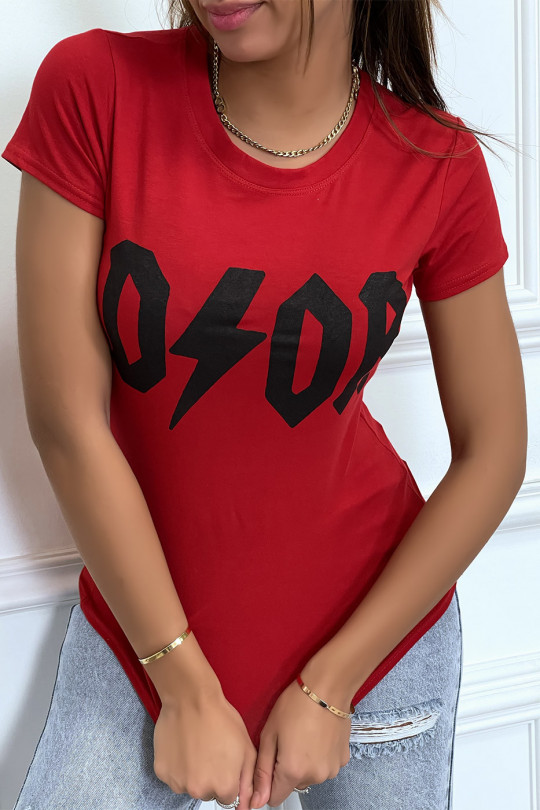 Tee-shirt rouge D/OR - 4