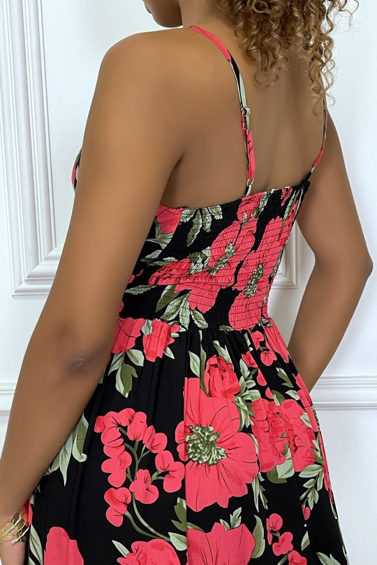 black floral summer dress