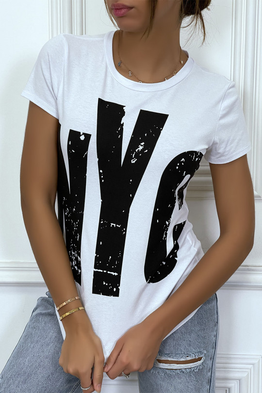 White NYC T-shirt - 4