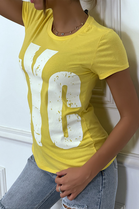 Tee-shirt jaune NYC - 2