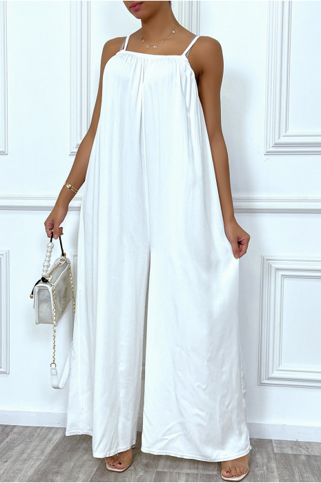 Combinaison blanche oversize à bretelle - 2
