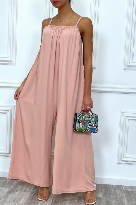 Combinaison rose oversize à bretelle - 2