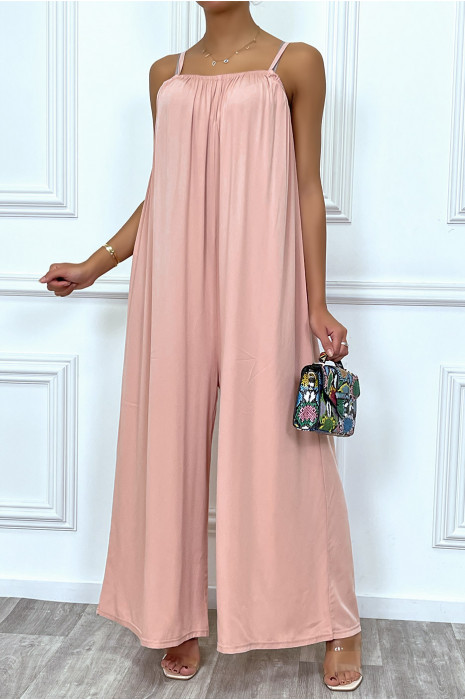 Combinaison rose oversize à bretelle - 1