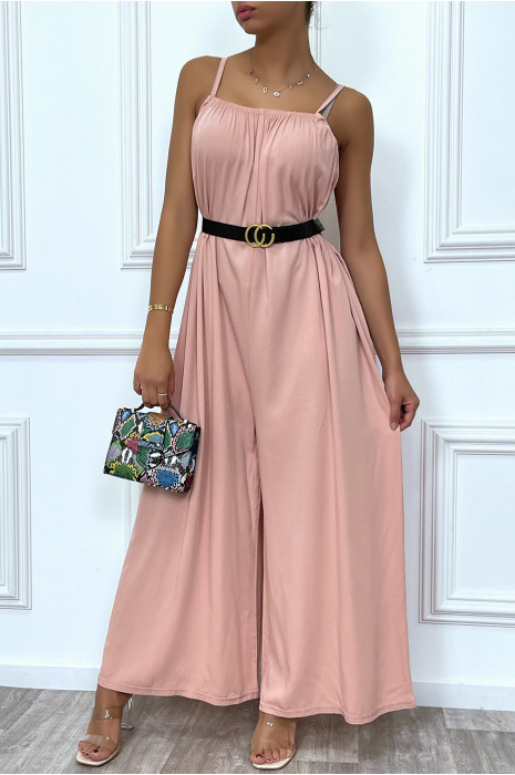 Combinaison rose oversize à bretelle - 6