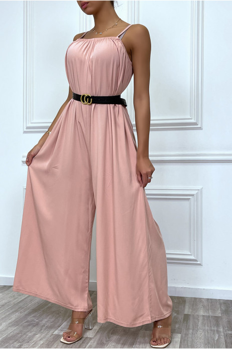 Combinaison rose oversize à bretelle - 9